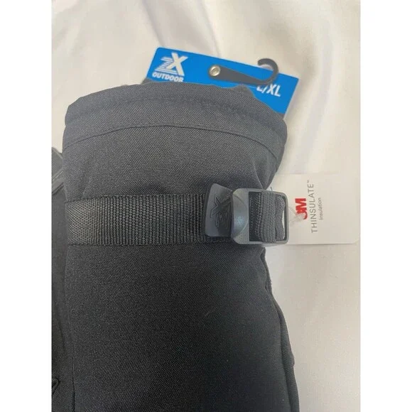 ZeroXposur Snow Outdoor Gloves Unisex L/XL Thinsulate Warm Black - Picture 4 of 11
